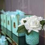 HCF51 – Geurbloemen Rozen in glazen vaas- Cote Noire