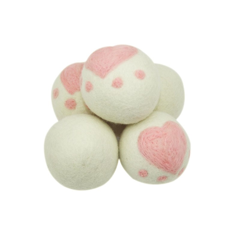 Drogerballen 7cm (6 stuks) van Nieuw-Zeelands schapenwol