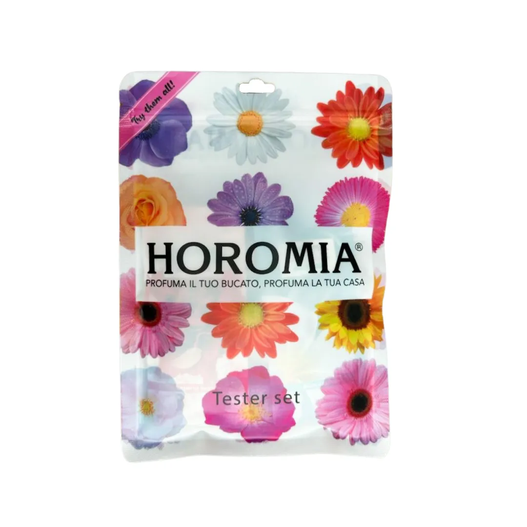 Wasparfum proefpakket met 18 zakjes van 20ml – Horomia