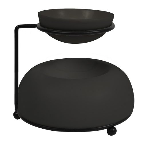 Waxwarmer Bowls Matt Black 16x16x13cm | waxbrander | geurbrander - ScentChips