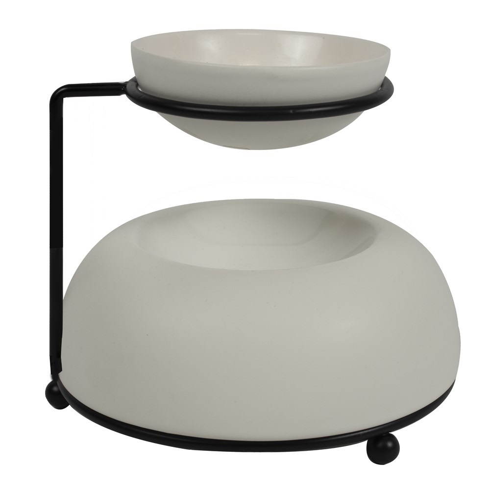 Waxwarmer Bowls Matt White 16x16x13cm | waxbrander | geurbrander - ScentChips