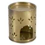 Waxwarmer goud metaal 8,5x9,5cm | waxbrander | geurbrander - hb5889