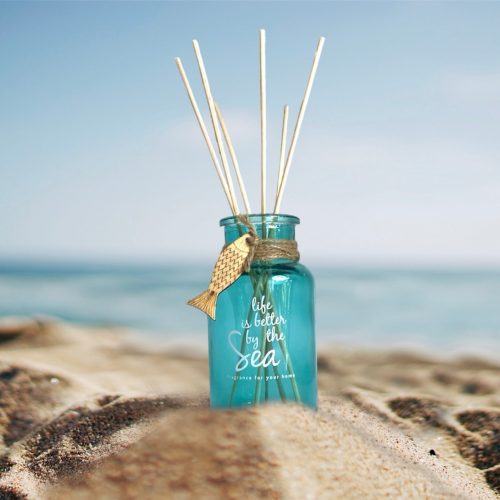 Geurstokjes Life is better by the sea 200ml in cadeauverpakking