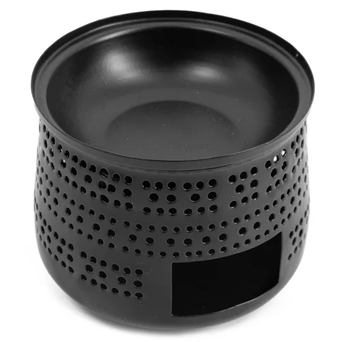 Waxwarmer 20x10 cm zwart metaal | waxbrander | geurbrander - hb5799