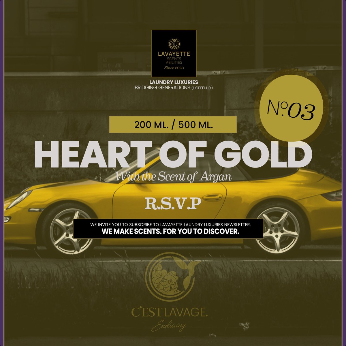 Wasparfum No.3 HEART OF GOLD 500ml - Lavayette Premium