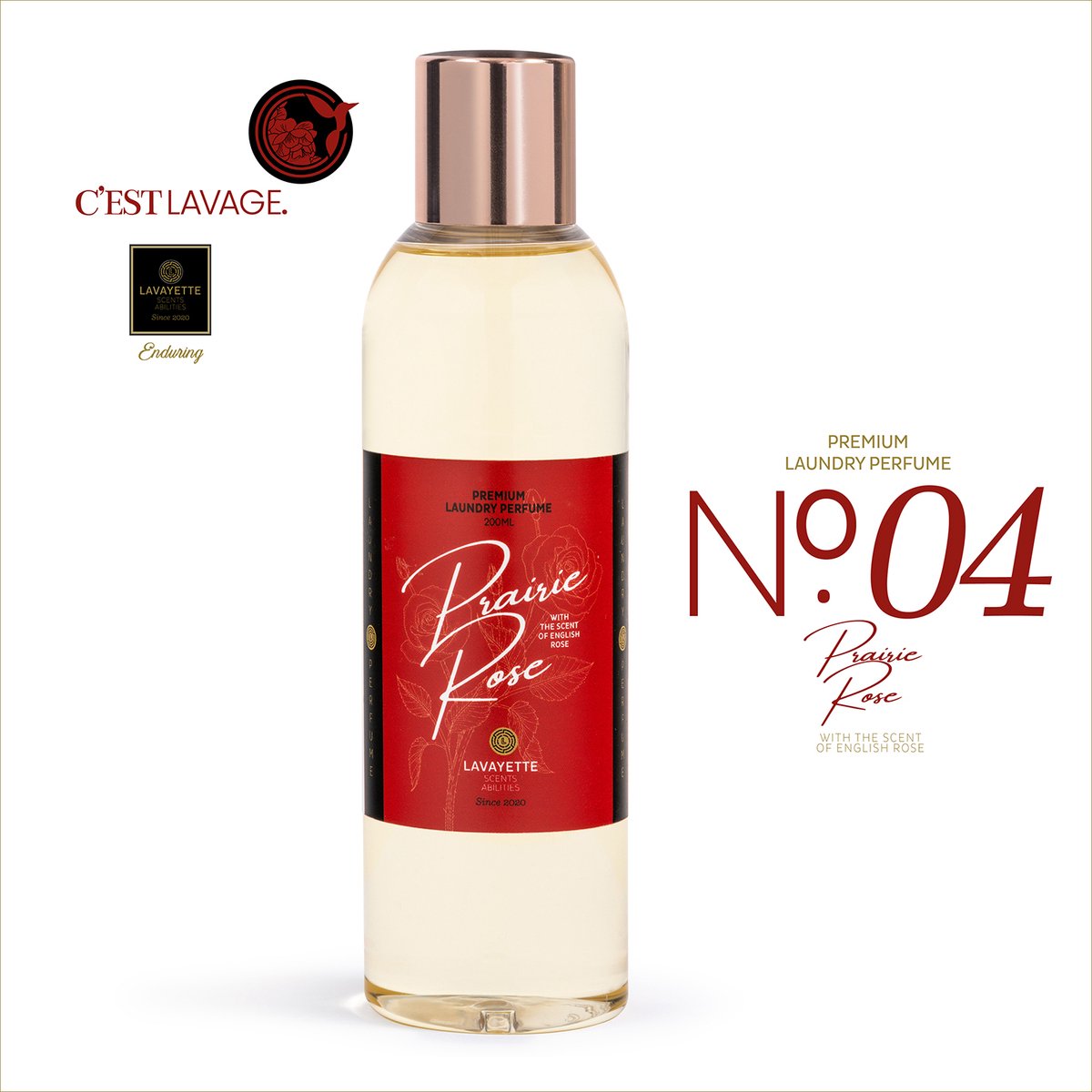 Wasparfum No.4 PRAIRIE ROSE 200ml - Lavayette Premium
