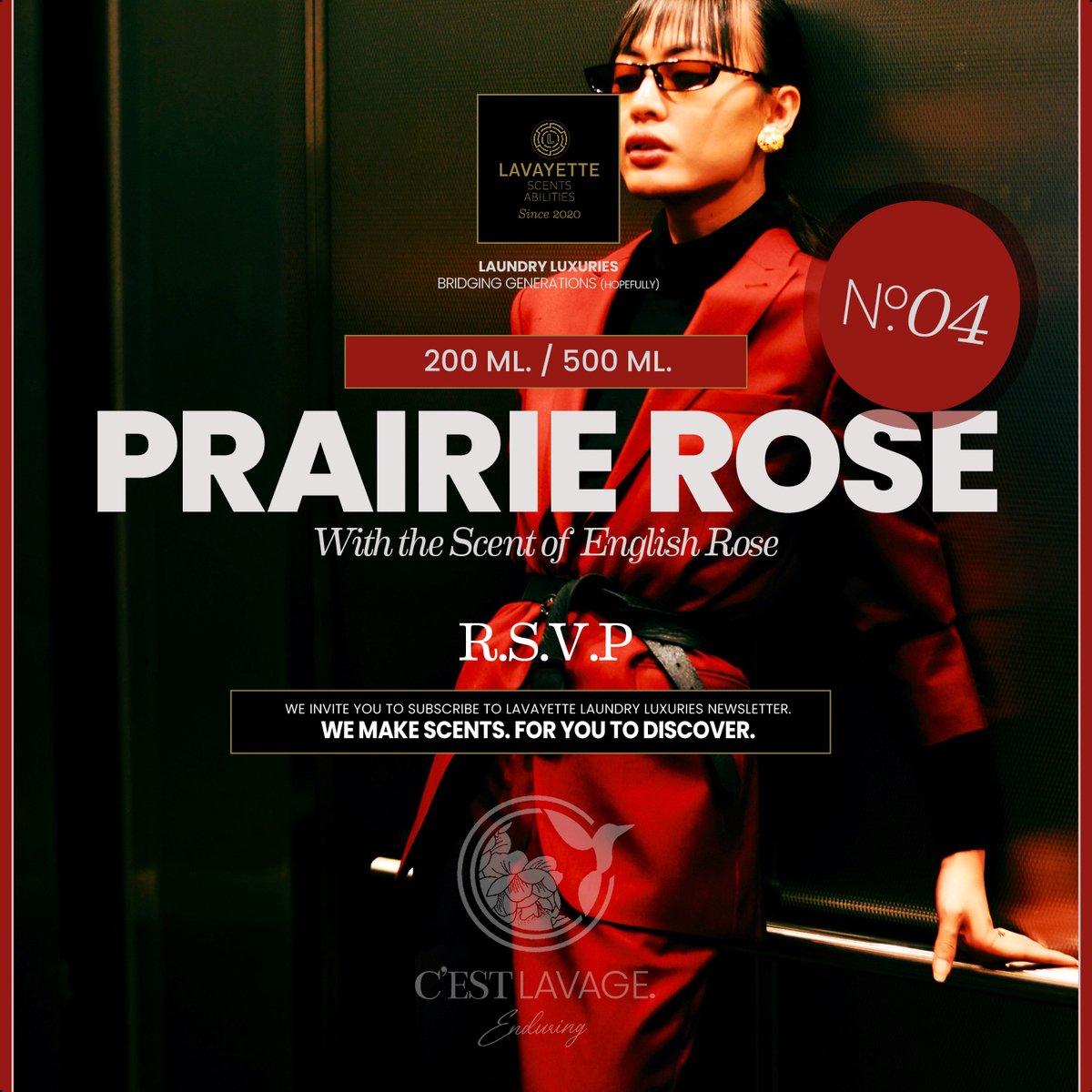 Wasparfum No.4 PRAIRIE ROSE 500ml – Lavayette Premium