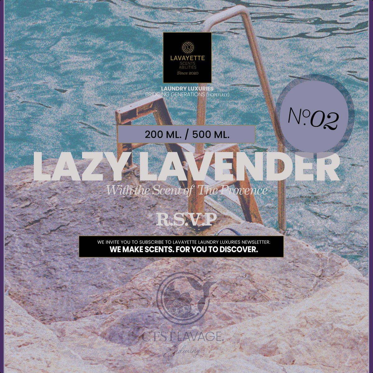 Wasparfum No.2 LAZY LAVENDER 500ml - Lavayette Premium