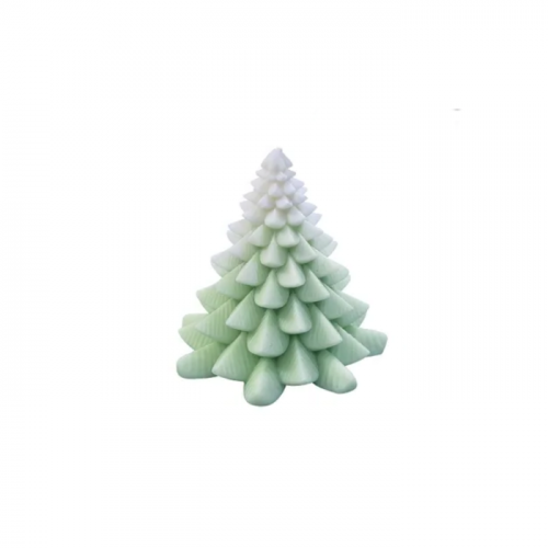 Kerstboom siliconen mal/vorm voor kaarsen en amberblokjes