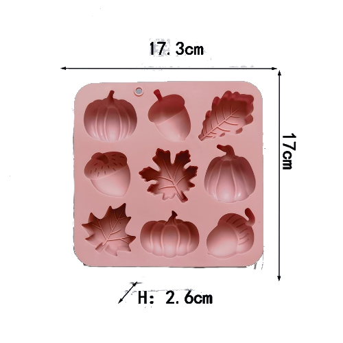 Herfst vormen siliconen mal/vorm voor kaarsen en amberblokjes