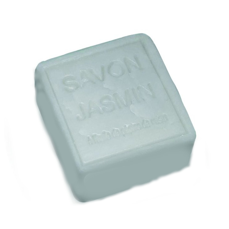 Zeep kubus JASMIJN met amandelolie 260gr en 7x7x5cm - Savon de Provence