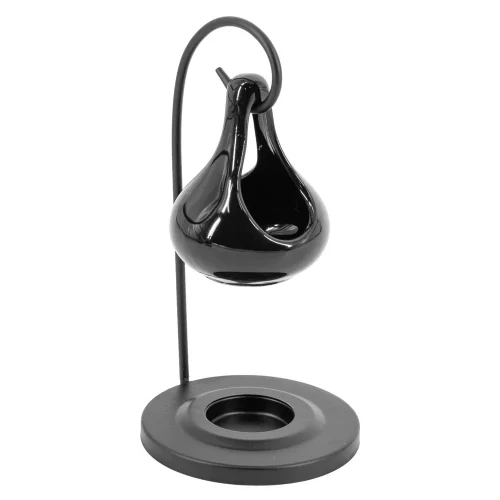 Waxwarmer hangend 19x10 cm met zwart keramisch bakje | waxbrander | geurbrander - gb2430