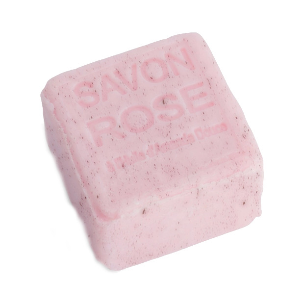 Zeep kubus ROSE exfoliërend 260gr en 7x7x5cm - Savon de Provence