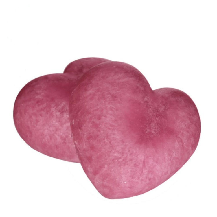 Peony geurblokjes in hartjes vorm 3 stuks - Pioenrooos - amberblokjes uit Marokko