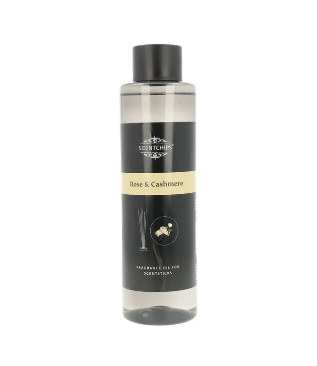 Navulling voor geurstokjes - Rose Cashmere - 400ml - reed diffuser refill - ScentChips