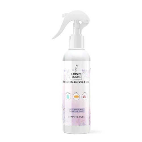 Roomspray Diamante Rosa 250ml textielspray huisparfum – il Bucato di Adele