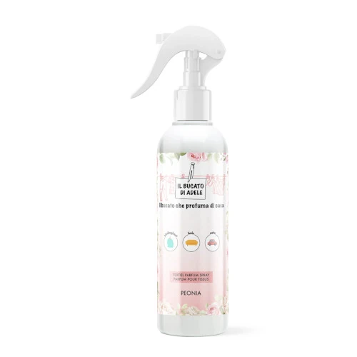 Roomspray Peonia 250ml textielspray huisparfum – il Bucato di Adele