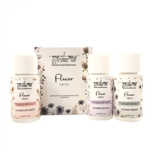 Wasparfum mini giftbox met 3x20ml Flower collection - Il Bucato di Adele