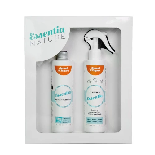 Giftbox Oranjebloesem en Citrus met spray en wasparfum – Wasgeluk Essentia