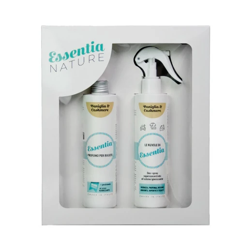 Giftset Vanille en Cashmere met spray en wasparfum – Wasgeluk Essentia